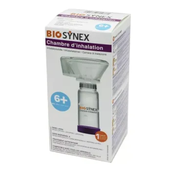Chambre d'inhalation 6 ans et plus Biosynex - boîte d'une chambre avec masque