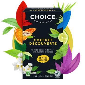 Coffret découverte des thés Choice - boite de 10x2 sachets d'infusion