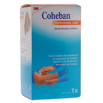 Coheban Bande de contention cohésive 3M - bande de 3,5 m x 10 cm