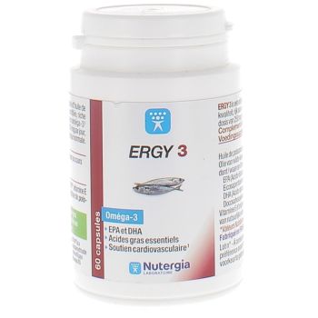 Ergy 3 Nutergia - boite de 60 capsules
