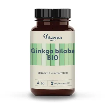 Ginkgo Biloba bio Vitavea - pot de 30 gélules