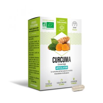 Curcuma articulation bio Dayang - boîte de 15 gélules