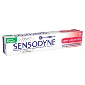 Dentifrice traitement sensibilité Sensodyne