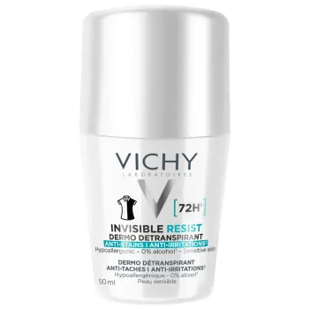 Déodorant invisible résist détranspirant anti-irritations 72h Vichy - roll-on de 50ml
