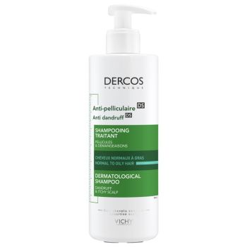 Dercos anti-pelliculaire shampooing traitant cheveux gras Vichy