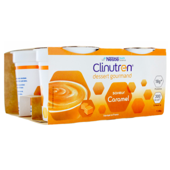 Dessert gourmand saveur caramel clinutren Nestlé - lot de 4x200g