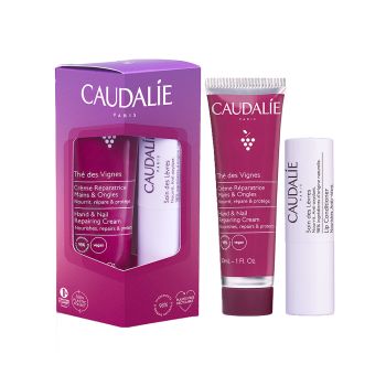 Duo Thé des Vignes Crème mains et ongles + Soin des lèvres Caudalie