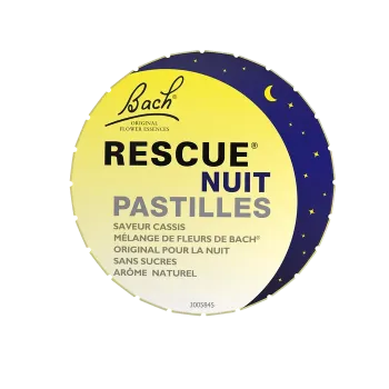 Fleurs de Bach Rescue nuit pastilles saveur cassis Famadem - boite de 50g