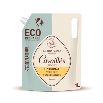 Gel bain douche BIO l'Original Rog&eacute; Cavaill&egrave;s - &eacute;co-recharge de 1L