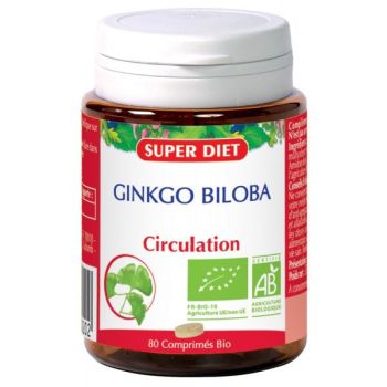 Ginkgo biloba bio Super Diet - pot de 80 comprimés