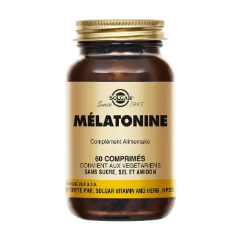 Mélatonine Solgar - pot de 60 comprimés