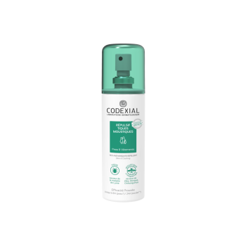 Répulsif tiques moustiques peau et vêtements Codexial - spray de 75 ml