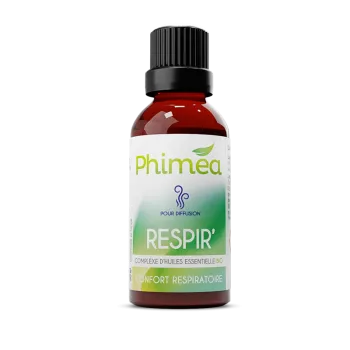 Synergie Respir' aux huiles essentielles bio Phimea - flacon de 30ml