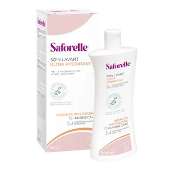 Soin lavant ultra hydratant Saforelle - flacon de 500 ml