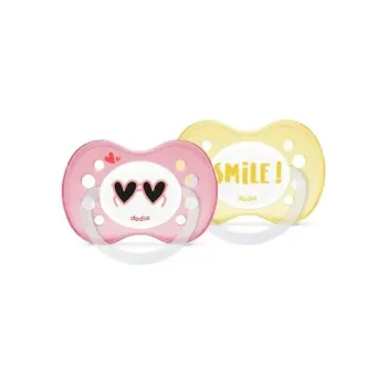 Sucettes anatomiques en silicone 6 mois et plus Dodie - 2 sucettes