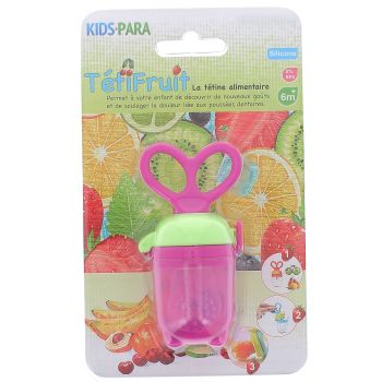 TétiFruit Tétine Alimentaire Kids Para - 1 tétine de couleur rose