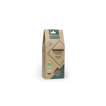 Tisane Aubépine Sommités fleuries relaxation Nat & Form - sachet de 40 g