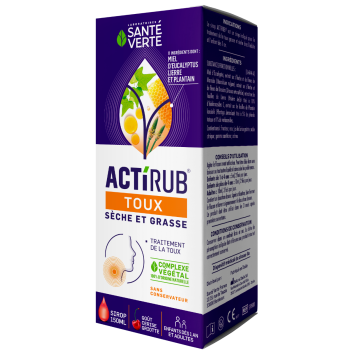 Actirub Toux Sèche et Grasse Santé Verte - flacon de 150 ml