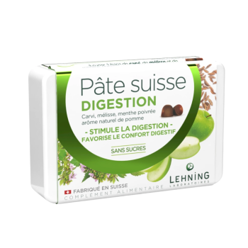 Pâte suisse digestion Lehning - boite de 40 gommes