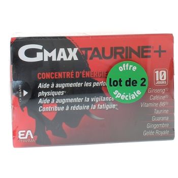 Gmax taurine + concentré d'énergie Eafit