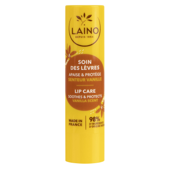 Soin des lèvres parfum vanille Laino - 1 stick de 4 g