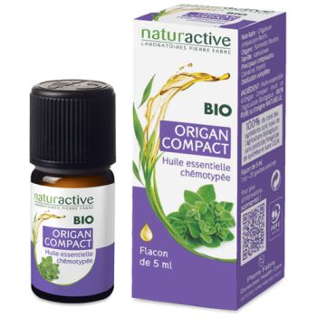 Huile essentielle d'origan compact bio Naturactive - flacon de 5 ml
