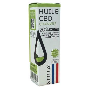 Huile CBD chanvre 20% 1900mg Stilla - flacon de 10ml