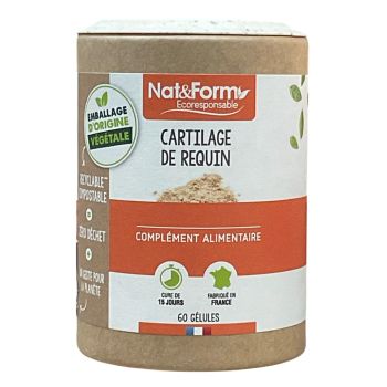Cartilage de requin Nat&Form - pot de 60 gélules