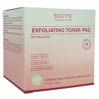 Toner pad exfoliation douce Biocyte - 50 pads 