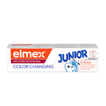 Anti-caries professional junior 6/12 ans color changing dentifrice Elmex - tube de 75ml