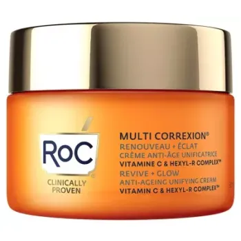 Multi Correxion cr&egrave;me riche anti-&acirc;ge unificatrice Renouveau et &eacute;clat RoC - pot de 50ml