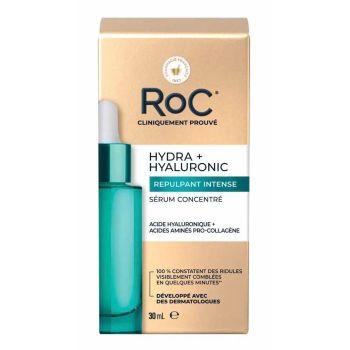 Hydra+Hyaluronic S&eacute;rum concentr&eacute; repulpant intense RoC - flacon-pipette de 30ml