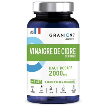 Vinaigre de cidre de pomme 2000mg Granions - flacon de 81g
