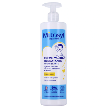 Crème hydratante nourrissante visage et corps Mitosyl - flacon de 500ml