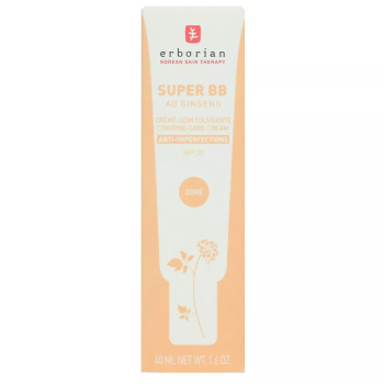 Super bb crème-soin couvrante anti-imperfections doré spf 20 Erborian - tube de 40ml