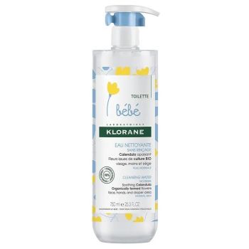 Eau nettoyante sans rinçage Klorane Bébé - Flacon de 750ml