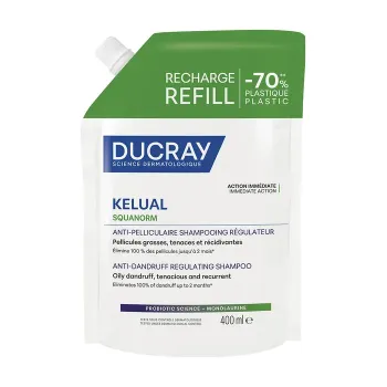 Kelual Squanorm shampooing anti-pelliculaire r&eacute;gulateur Ducray - recharge de 400ml