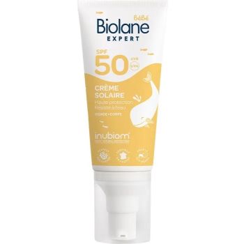 Cr&egrave;me solaire b&eacute;b&eacute; SPF50 Biolane - flacon-pompe de 50ml