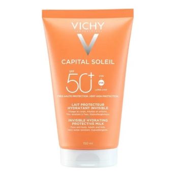Capital Soleil Lait protecteur hydratant invisible SPF50+ Vichy - tube de 150ml