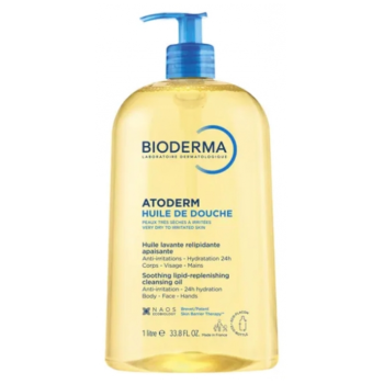 Atoderm huile de douche Bioderma - flacon-pompe de 1L