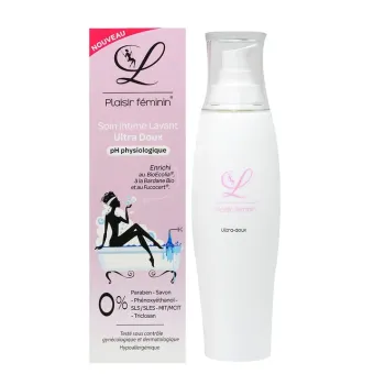 Soin intime lavant ultra doux L Plaisir féminin - flacon-pompe de 200ml