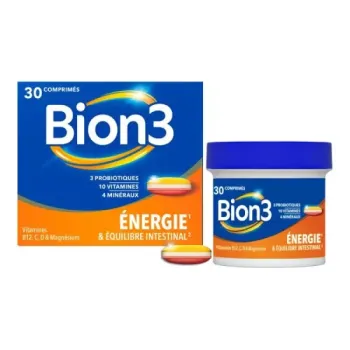 Bion3 équilibre et équilibre intestinal - boite de 30 comprimés