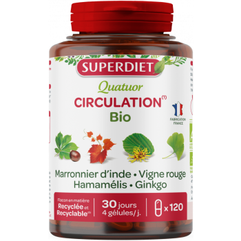 Quatuor Circulation bio Super Diet - pot de 120 gélules