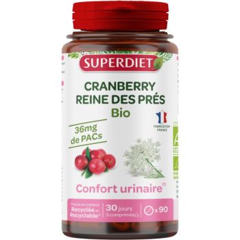 Cranberry + Reine des près BIO Super Diet - pot de 90 gélules