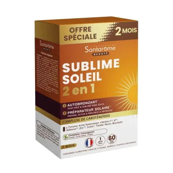 Sublime soleil 2en1 Santarome - boite de 60 gélules