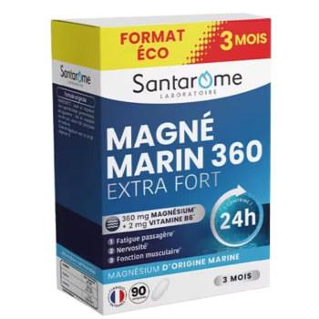 Magné marin 360 extra fort Santarome - format 3 mois 90 comprimés 