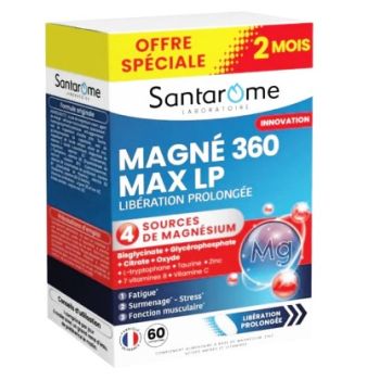 Magn&eacute; 360 max LP Santarome - boite de 60 comprim&eacute;s