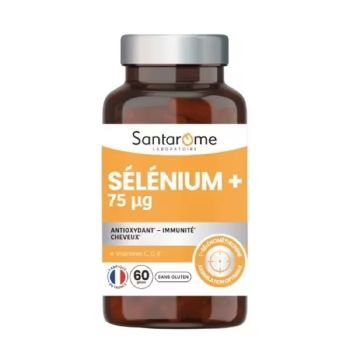 S&eacute;l&eacute;nium+ 75 ug Santarome - Pot de 60 g&eacute;lules