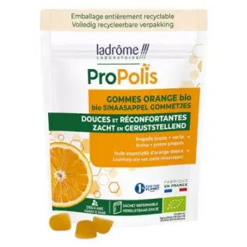 Propolis gommes orange Bio Ladrôme - sachet de 45g