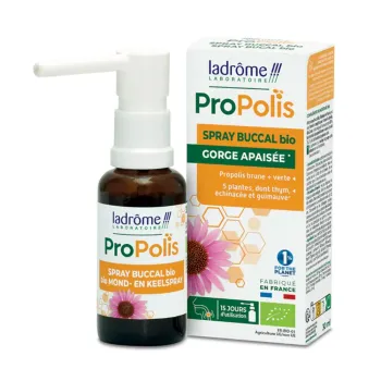 Propolis spray buccal bio gorge apaisée Ladrôme - spray de 30ml
